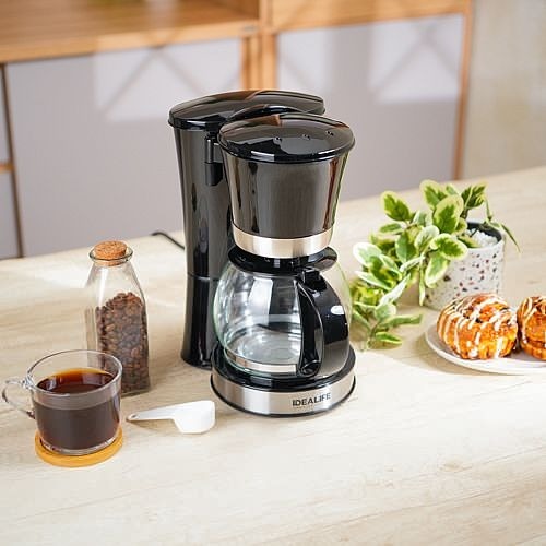 IDEALIFE - Coffee Maker – Mesin Pembuat Kopi - CM-1201 (1.2 Litre / 12 cups)