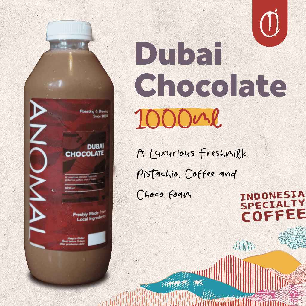 

Anomali Coffee - Cokelat Botol - Dubai Chocolate