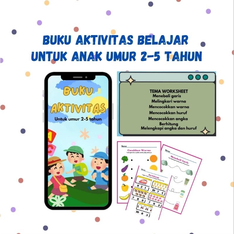 Buku Aktivitas Anak Isi 40 Halaman