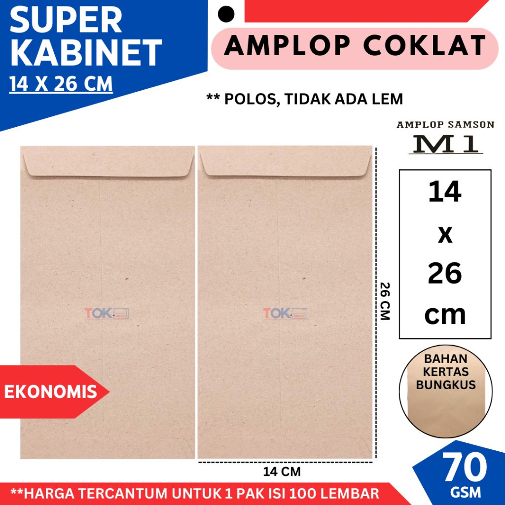 

Amplop Super Kabinet Murah/Ekonomis
