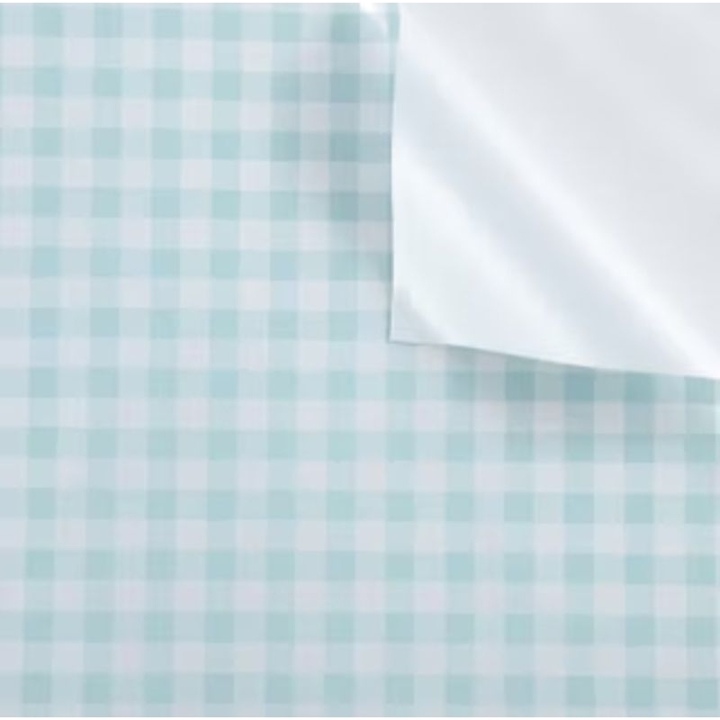 

Cellophane motif Gingham/ Flower Warpping paper color blue
