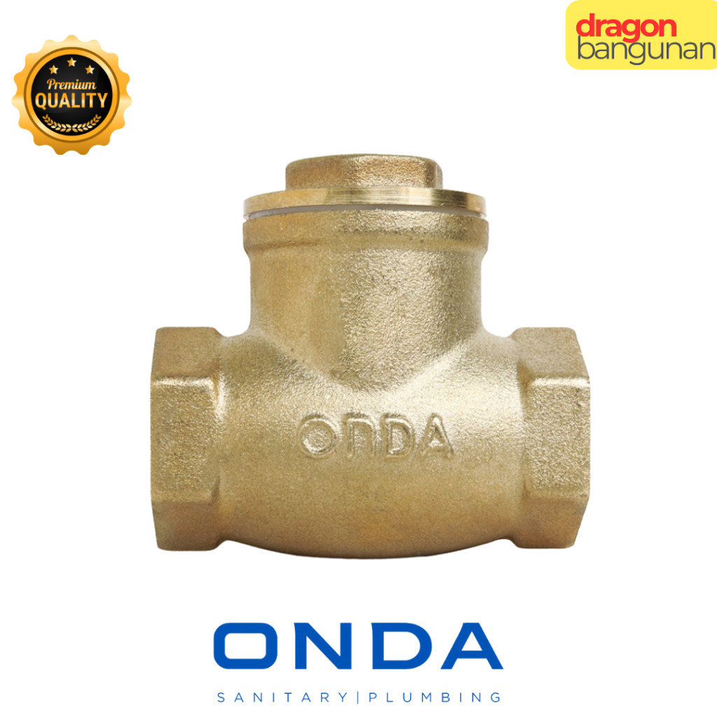 Onda Check Valve 3/4 - Check Valve Kuningan 3/4 Inch Merk Onda