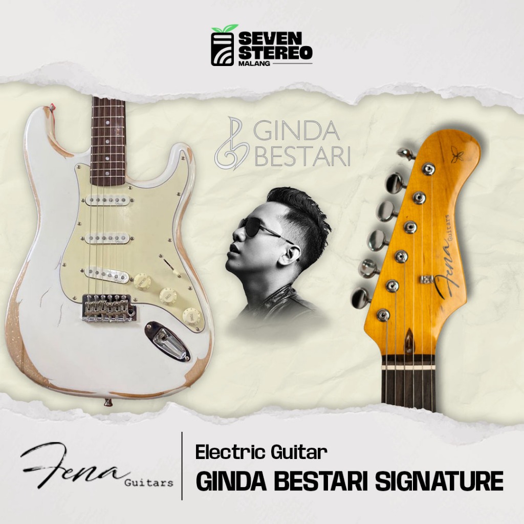 Fena Guitars Ginda Bestari Stratocaster Signature GB Series - Fena Guitar Electric Guitar Gitar List