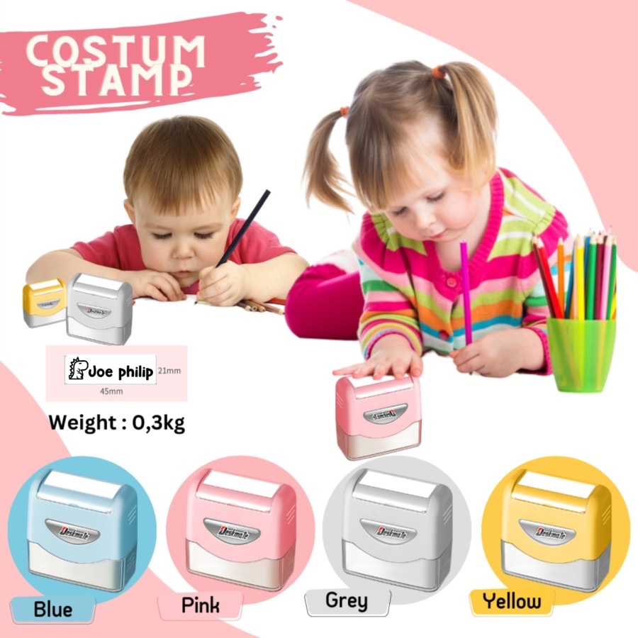 

WATERPROOF STAMP/STEMPEL TAHAN AIR/STEMPEL BAJU/CAP NAMA ANAK MURAH