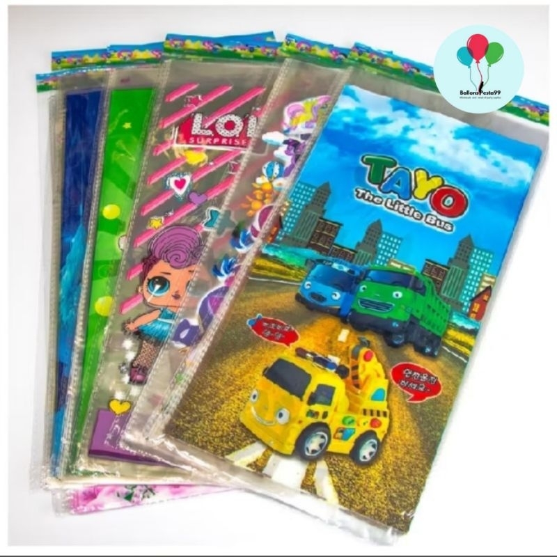 Plastik Snack Ulang Tahun/Plastik Souvenir Aneka Karakter M