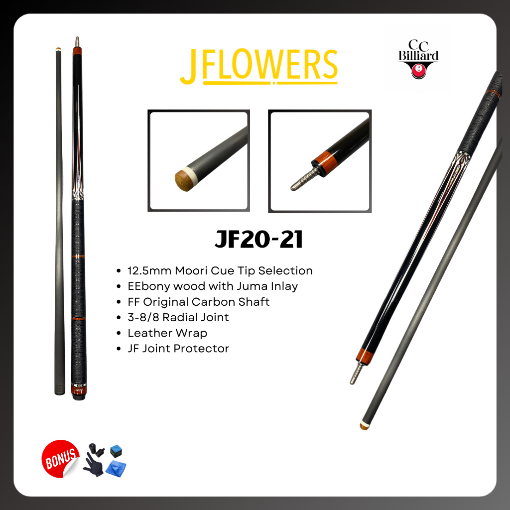 JFlowers JF20-21 Cue Billiard Stick Billiard