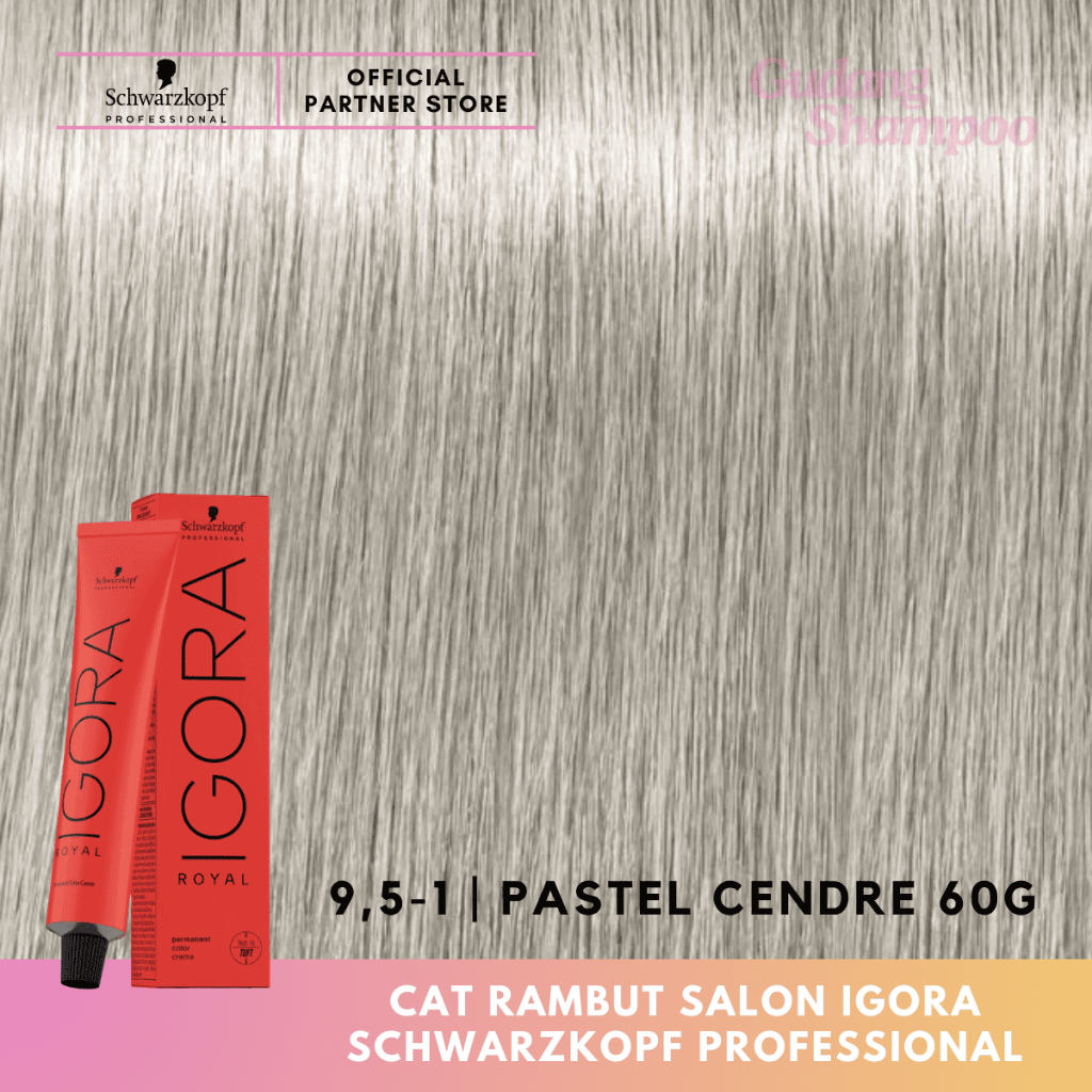 CAT RAMBUT IGORA 9,5-1 PASTELS CENDRE SCHWARZKOPF 60g