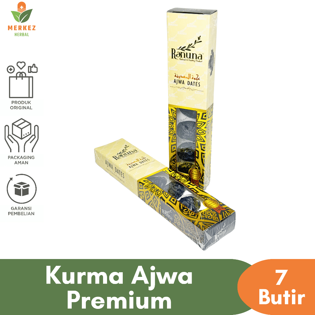 

Kurma Ajwa Isi 7 Butir Asli 100% Original Premium Quality Madinah | Kurma Nabi Asli Jumbo Grade A