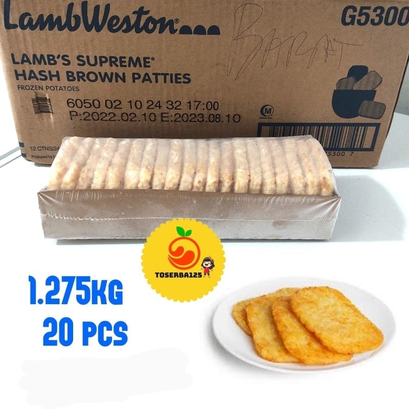 

Lambweston kentang import beku hashbrown - TOSERBA125