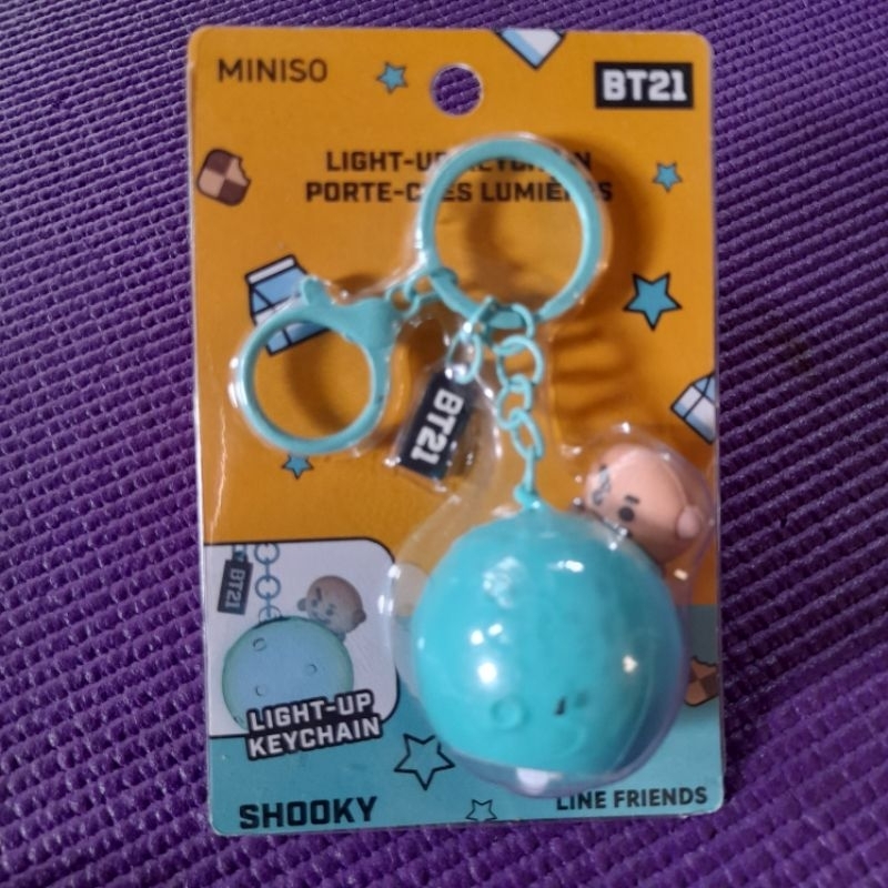 Keychain Shooky BT21 with lamp