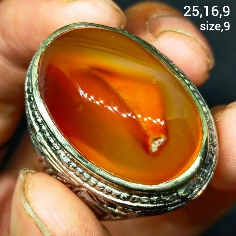 Cincin batu akik yakut combong antik top hq natural (asli alam)