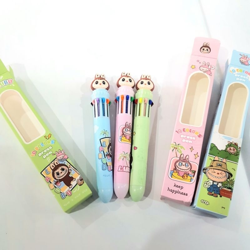 

Bolpoin 10 Warna Motif Labubu QT-9382