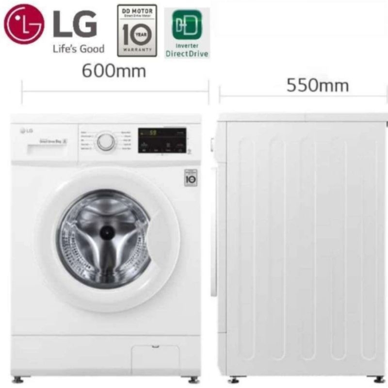 Mesin Cuci LG 8kg Full Inverter
