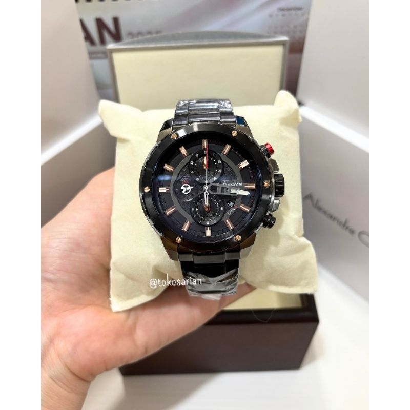 Alexander Christie AC 6530 MC Original Bergaransi Jam Tangan Rantai Pria