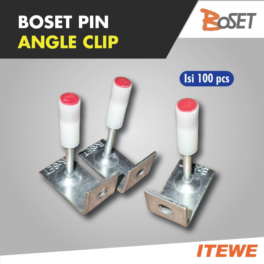 PAKU TEMBAK BETON / BOSET PIN ANGLE CLIP /  BOSET