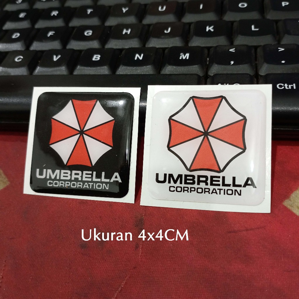 

Sticker Timbul Resin UMBRELLA KOTAK Stiker Logo Lycal 3D Kecil Satuan