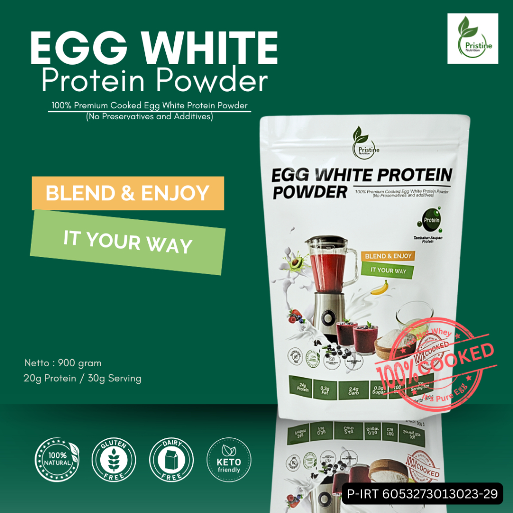 

Protein Putih Telur Egg White Protein Powder Pristine Nutrition