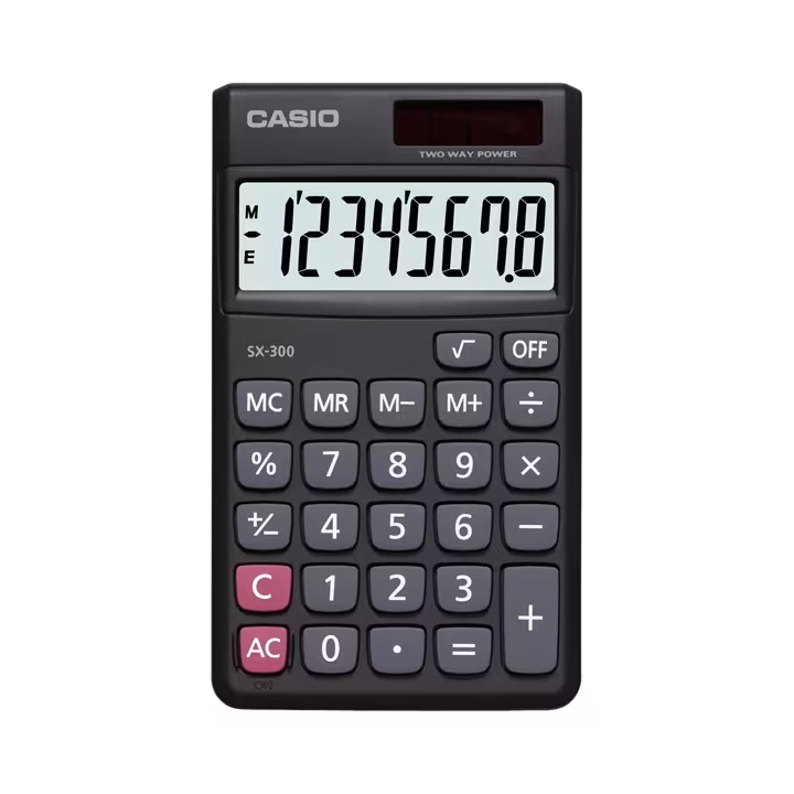 

Kalkulator Saku Casio SX-300 (8 Digit)