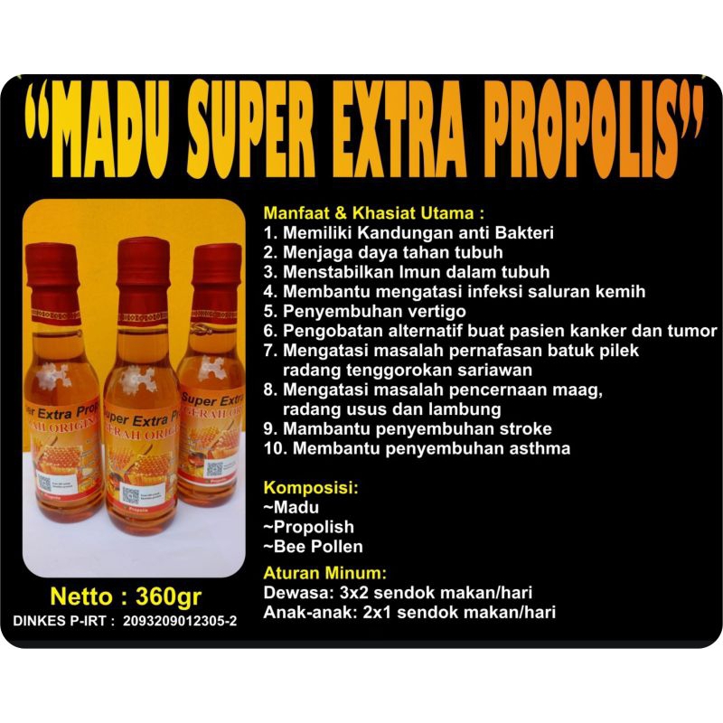 

Madu Super Extra Propolis