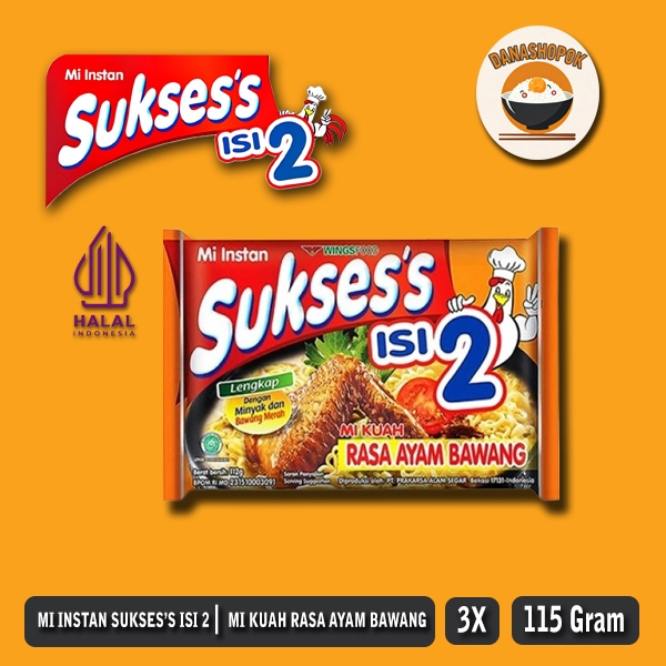 

Mie Sukses Isi 2 Mie Kuah Rasa Ayam Bawang 115gr Paket Isi 3pcs