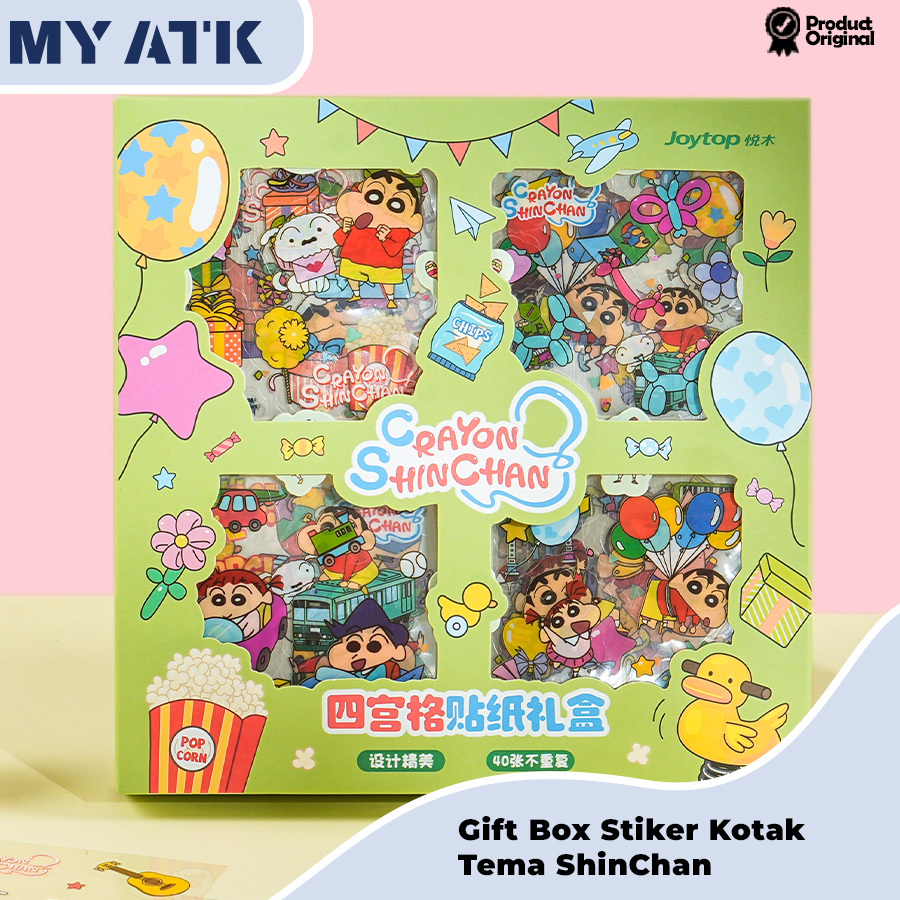 

40PCS Sticker PVC Shinchan Kartun Lucu / Dekorasi DIY Stiker PET Jurnal