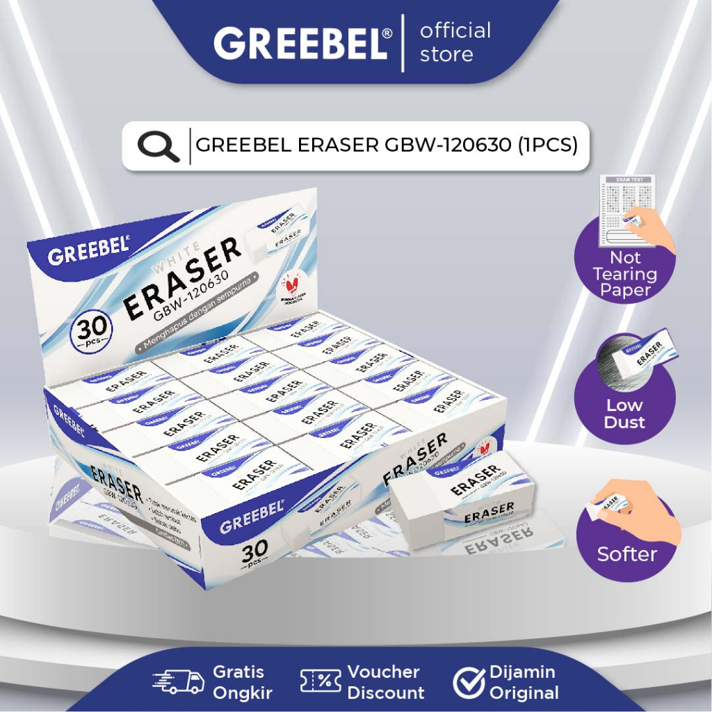 

ERASER GREEBEL 120630 (30) WHITE