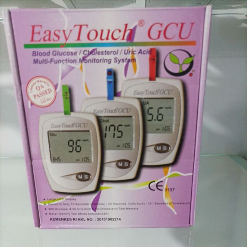 Easy Touch GCU 3 in 1 easytouch cek gula darah asam urat kolesterol Easy Touch GCHb cek blood glucos