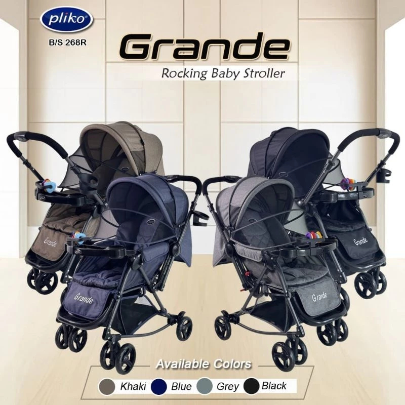Stroller Pliko Grande BS- 268 / Kereta Dorong Bayi