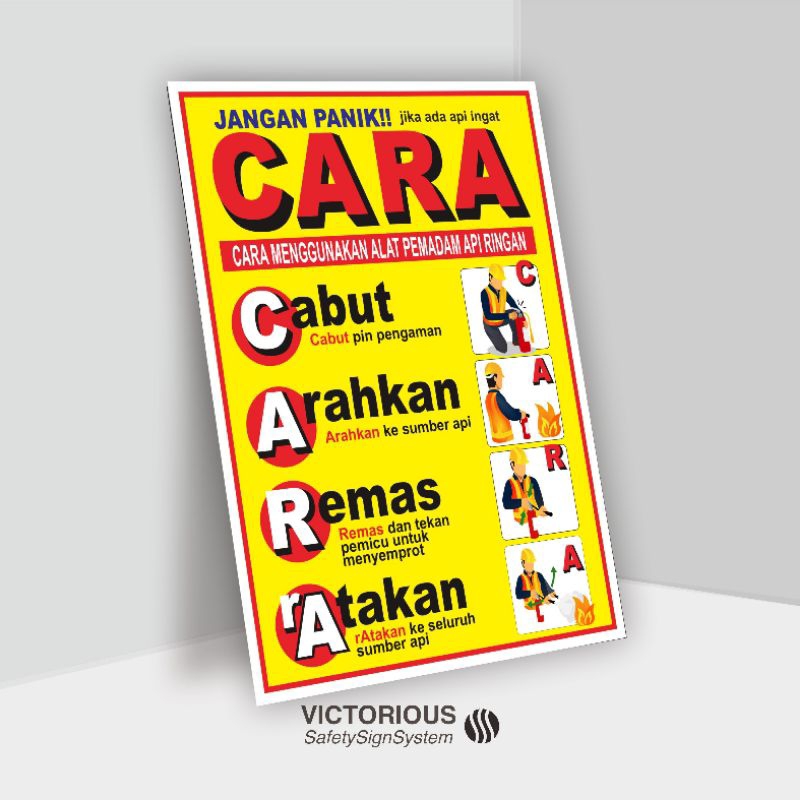 

Sticker Safety Sign K3 Rambu Cara Menggunakan APAR | Alat Pemadam Api Ringan