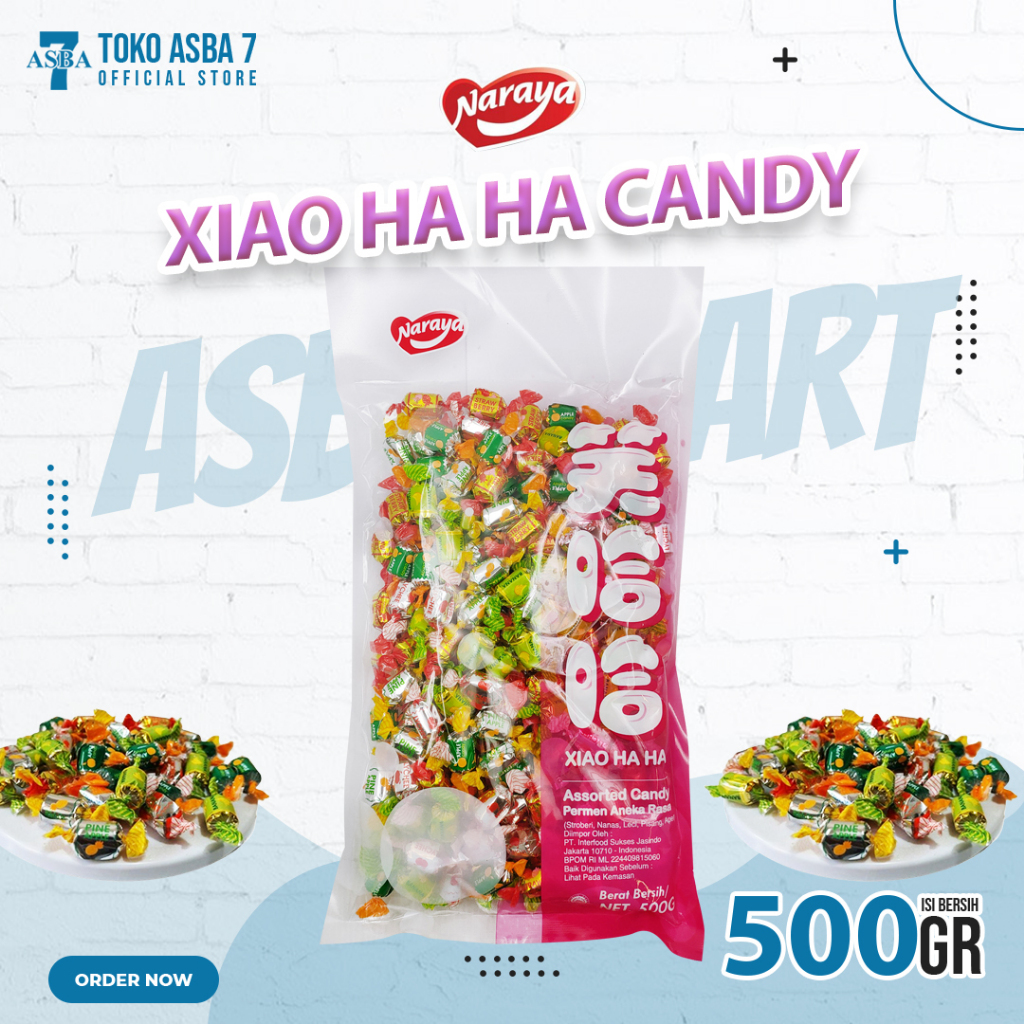 

NARAYA XIAO HA HA ASSORTED CANDY 500G - PERMEN IMPORT