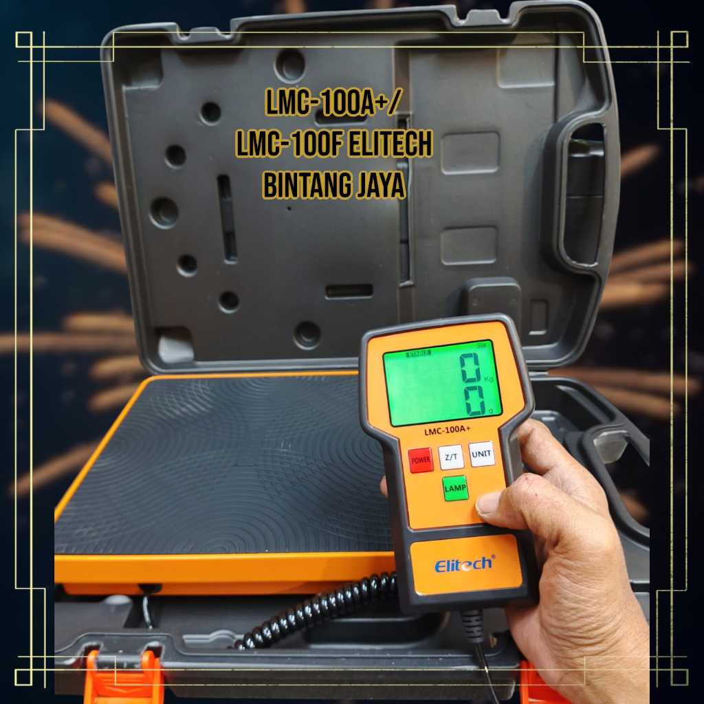 Timbangan digital isi freon LMC-100A+ elitech Electronic refrigerant scale LMC-100A+/LMC-100F+