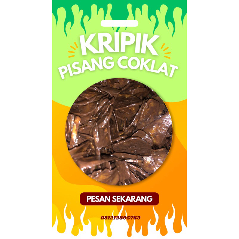 

kripik pisang coklat lumer