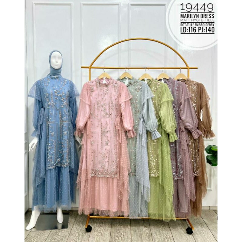 gamis brokat mewah model baru 2025