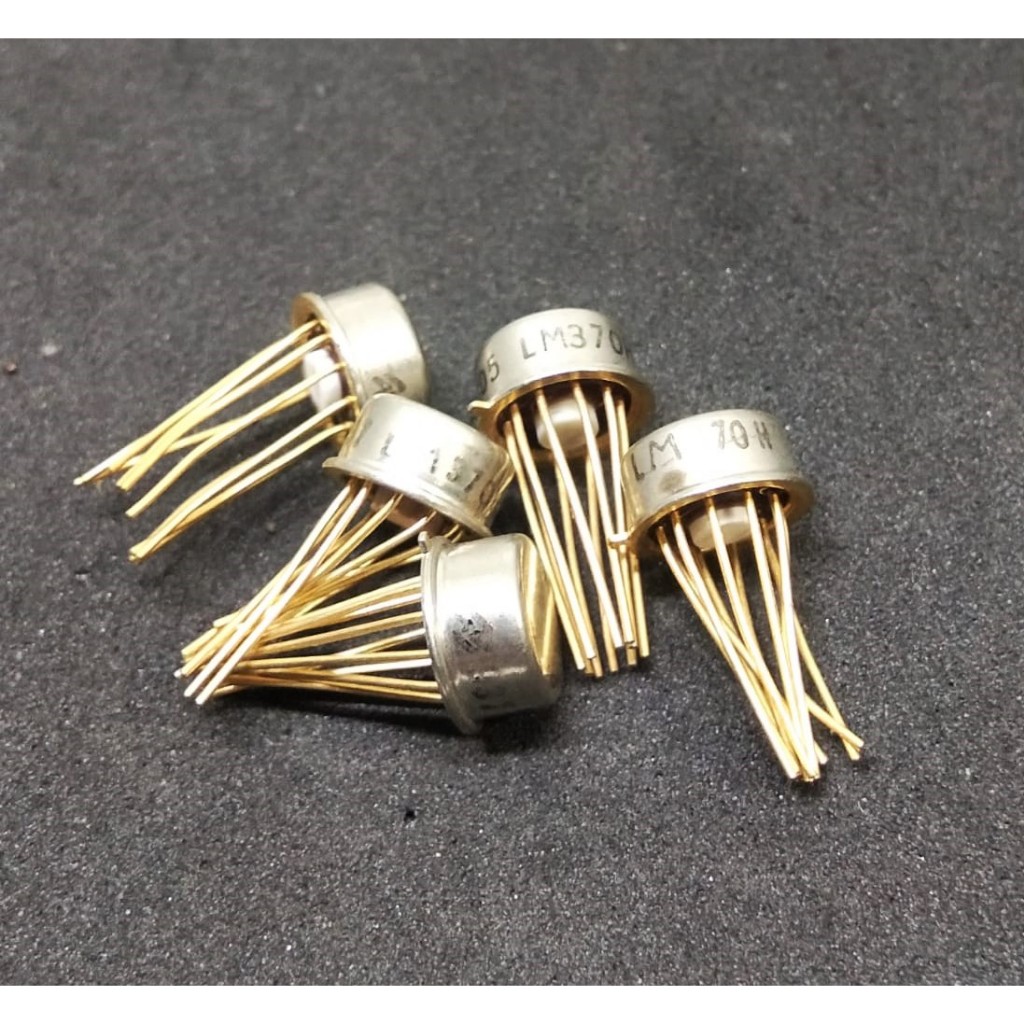 IC LM370H LM370 NSC National AGC / Squelch Amplifier IC Pin Emas TO-5 Vintage
