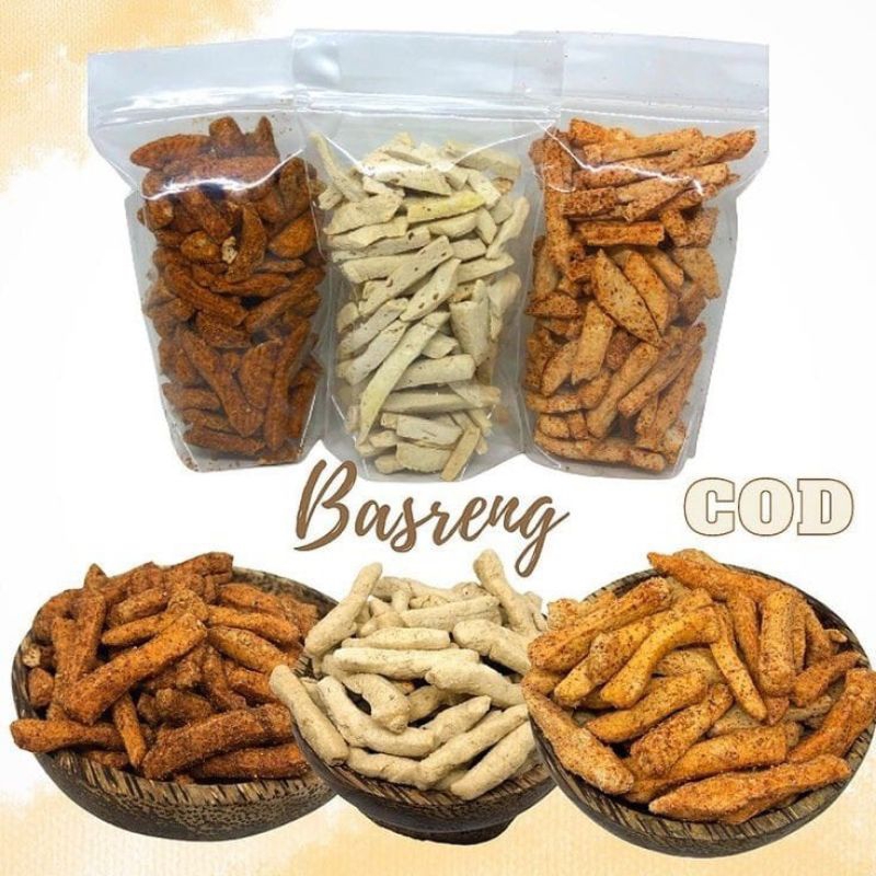 

makanan ringan , basreng pedas,dan gurih renyah bisa cod