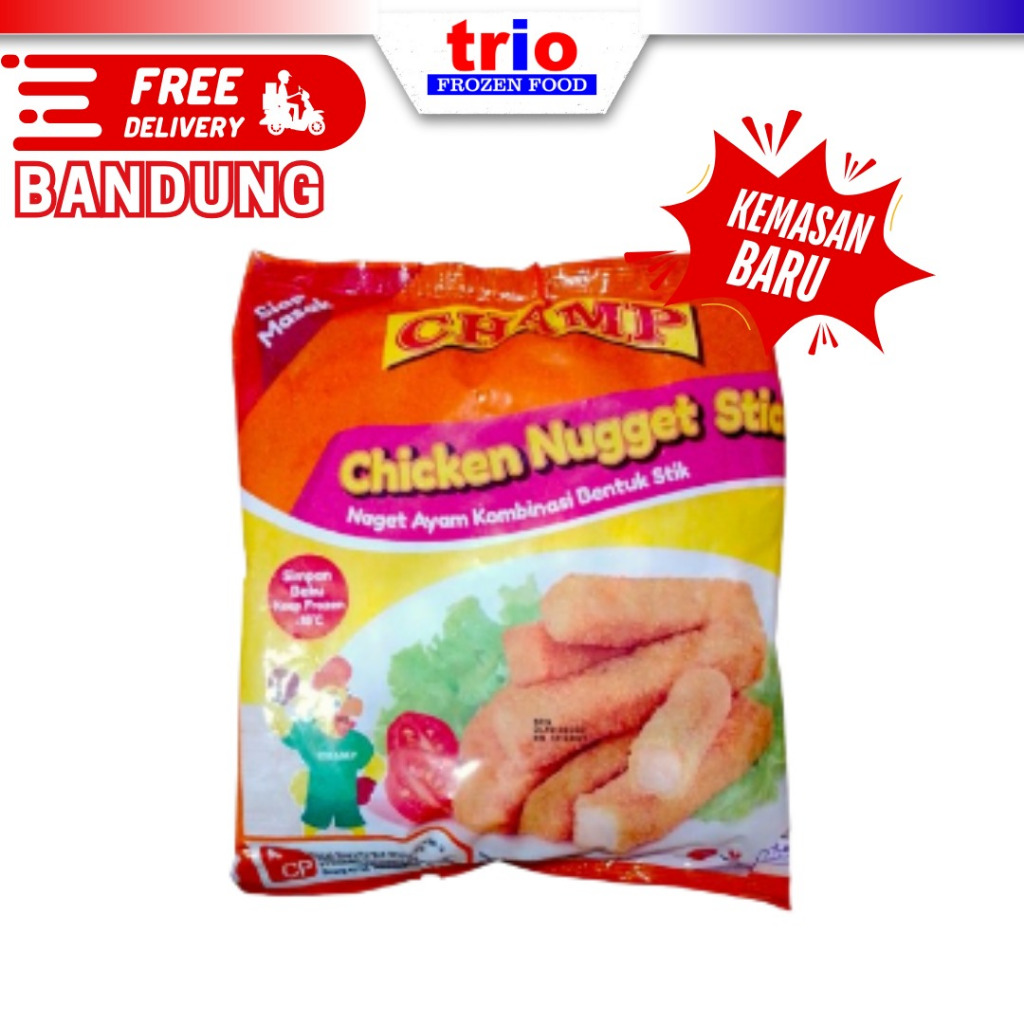 

CHAMP Chicken Nugget Stick / Nuget Ayam Stik 450gr