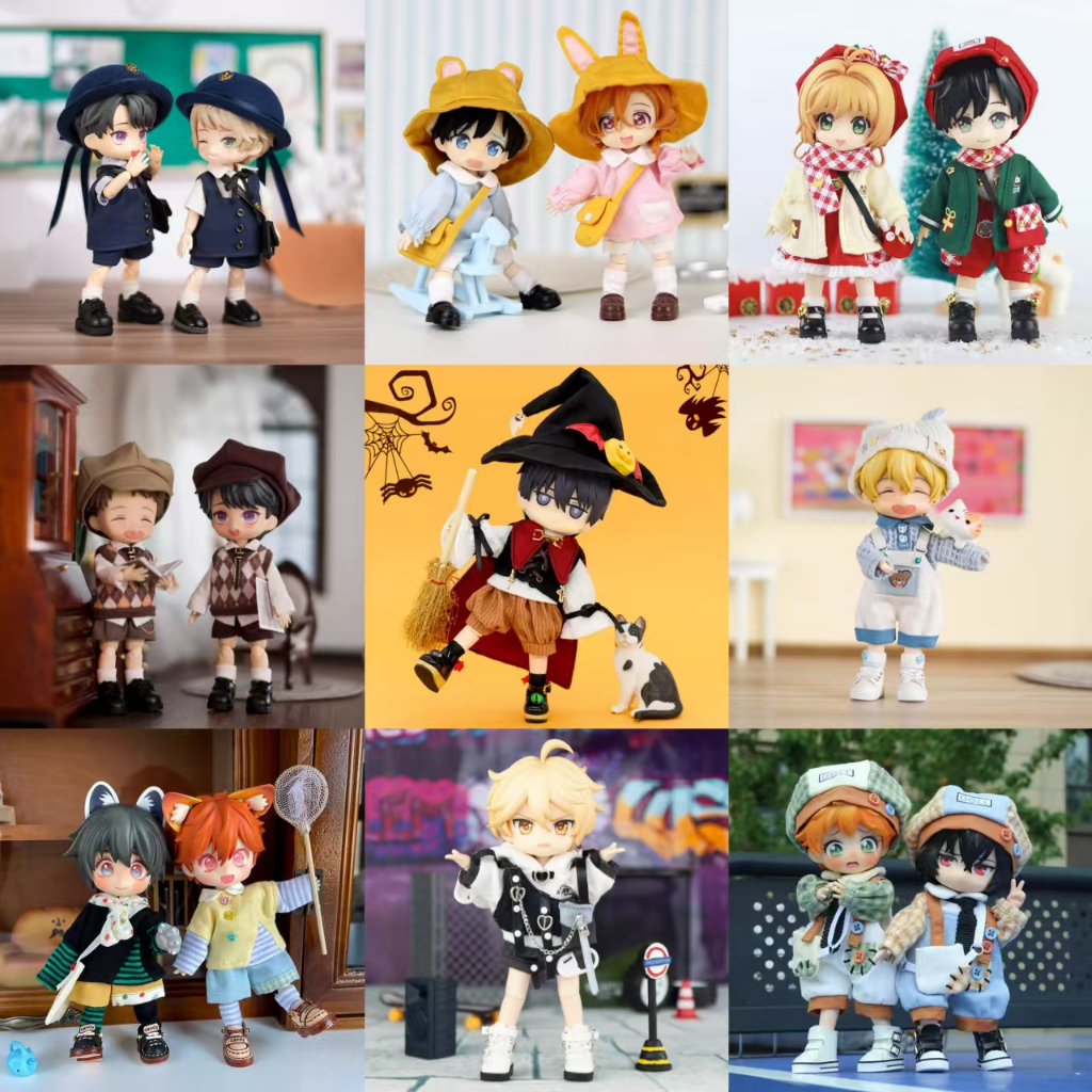 [READY STOCK] baju boneka nendoroid doll clothes ob11 baju bjd 1/12 baju body ymy baju obitsu 11