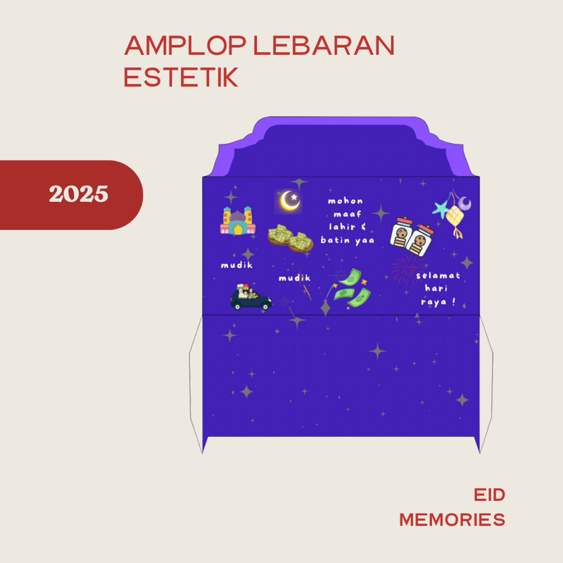 

Amplop Lebaran Estetik 2025 uang tanpa dilipat