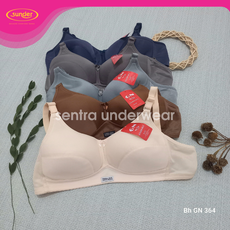 Golden Nick BRA 364 Bra Sport Bh Tanpa Busa Ukuran 40 42 38 36 34 Busa Tipis Tanpa Kawat