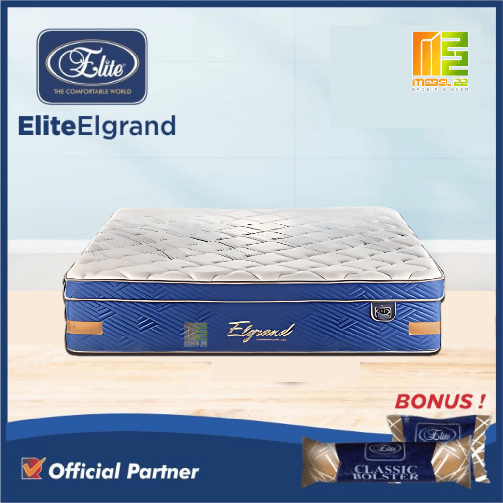 Spring Bed Elite Elgrand Latex Like Tebal 32Cm|120x200 160x200 180x200 200x200 Free Bantal Guling
