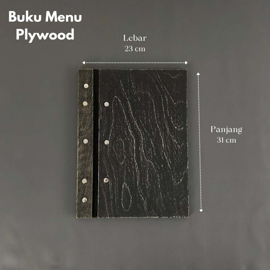 

HJK Buku Menu Restoran Tatakan Buku Menu FREE Ukir Logo