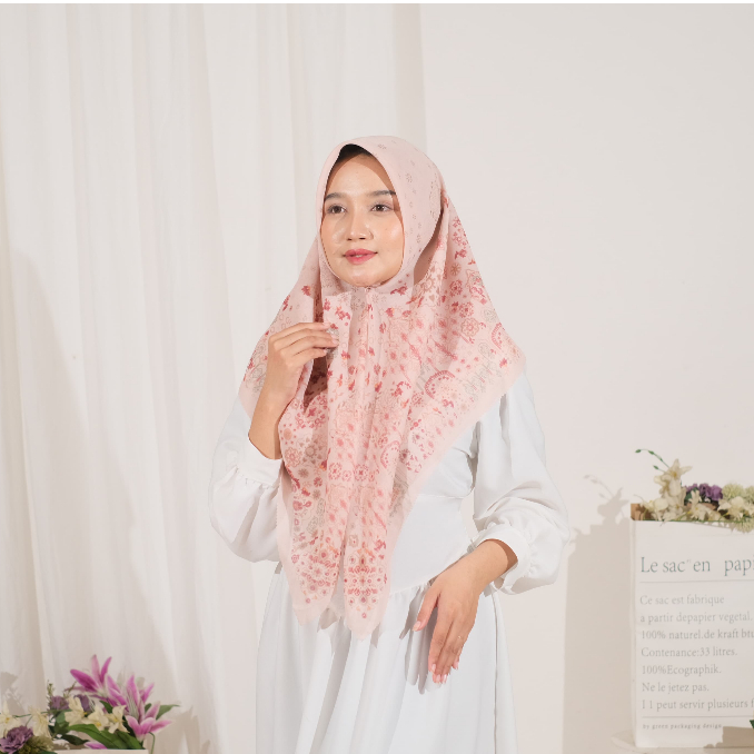 MAKKI HIJAB-VOAL MOTIF LUXURY ZENIRA/HIJAB MOTIF TERBARU
