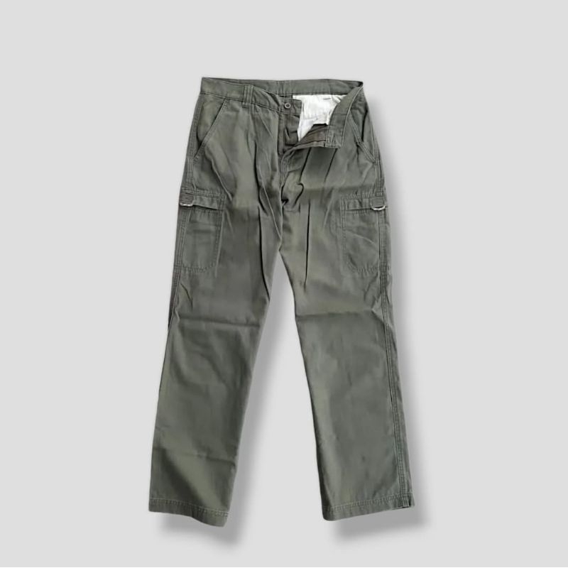 LL bean Army Cargo Long Pants ( Canvas ) (Second/Bekas)