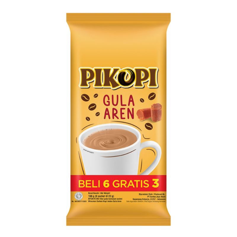 

Pikopi kopi instan gula aren 9 x 22 g