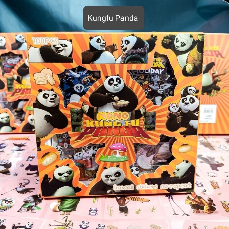 Sticker Kungfu panda, stiker kungfu panda Po, master shifu,  tigress, tai lung, oogway, Mr ping, vip