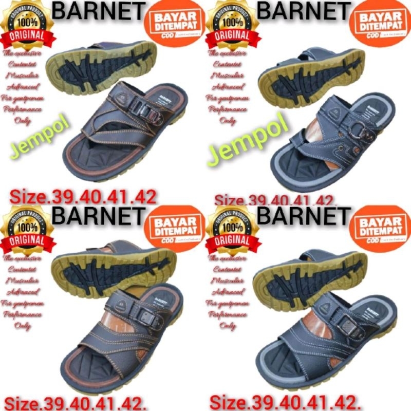 Barnet Sandal Kulit Pria