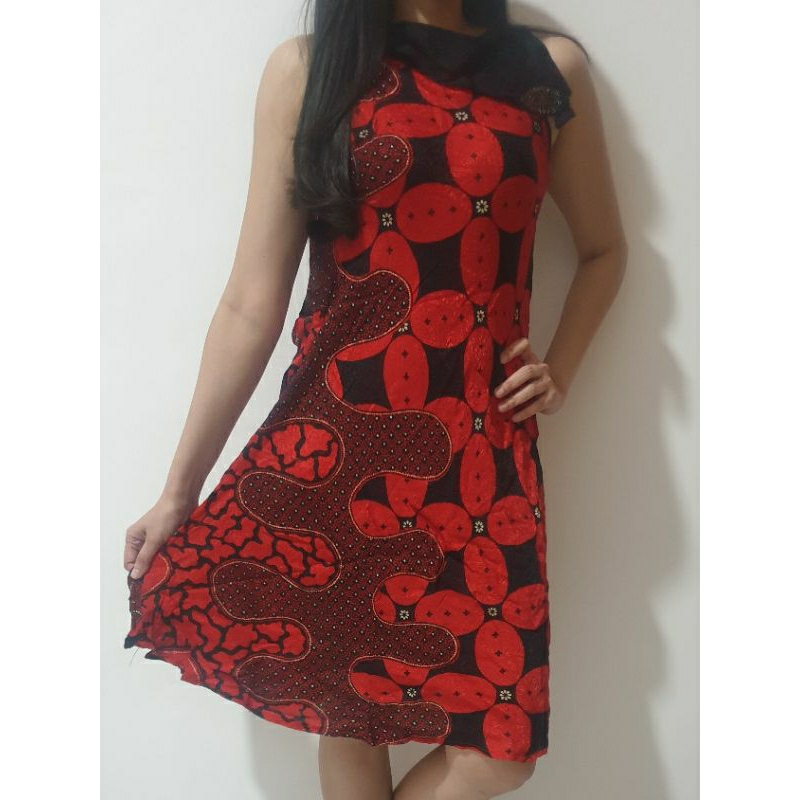 Dress batik sleveless