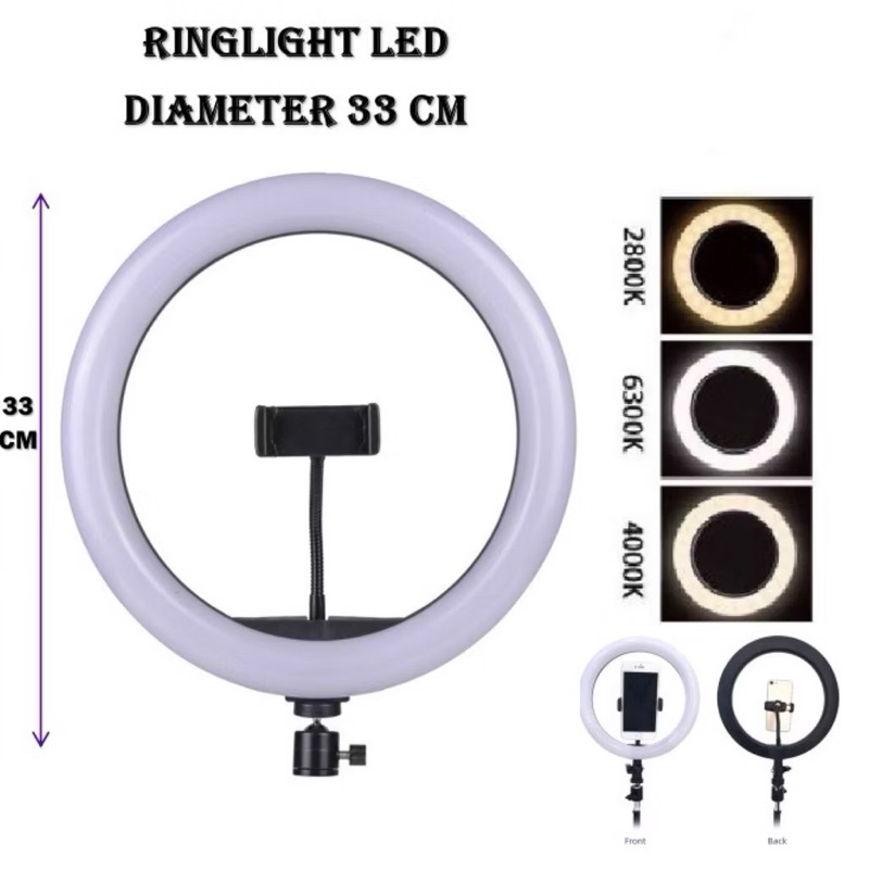 Lampu LED Ringlight selfie 33cm make up / Ringlight 33cm