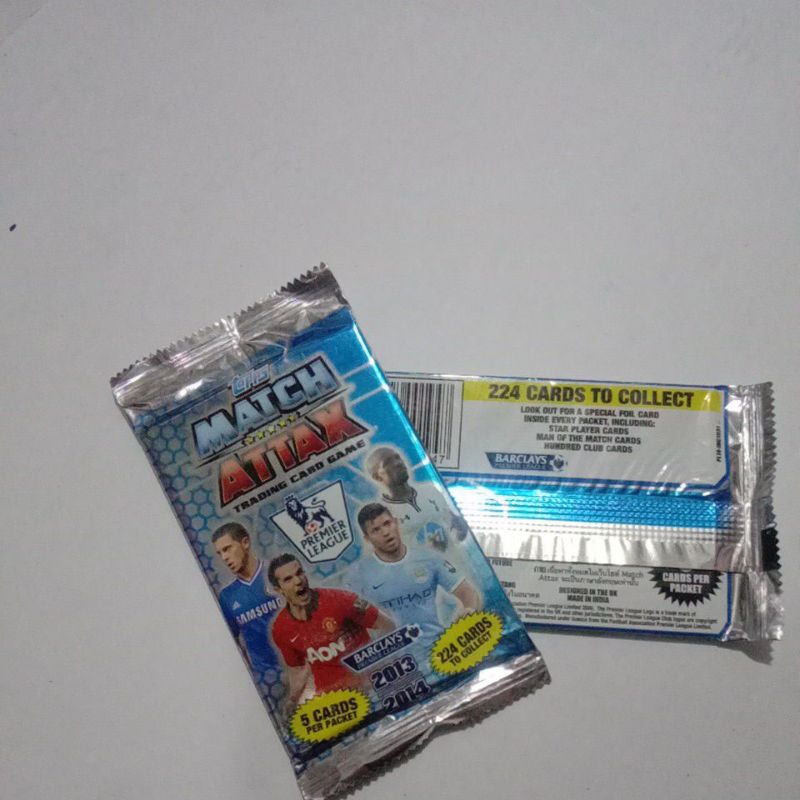 trading card match attax 2013/2014 sealed pack isi 5card