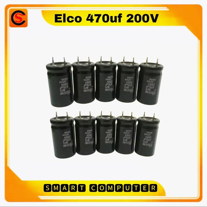 Elco 470uf 200V original cabutan